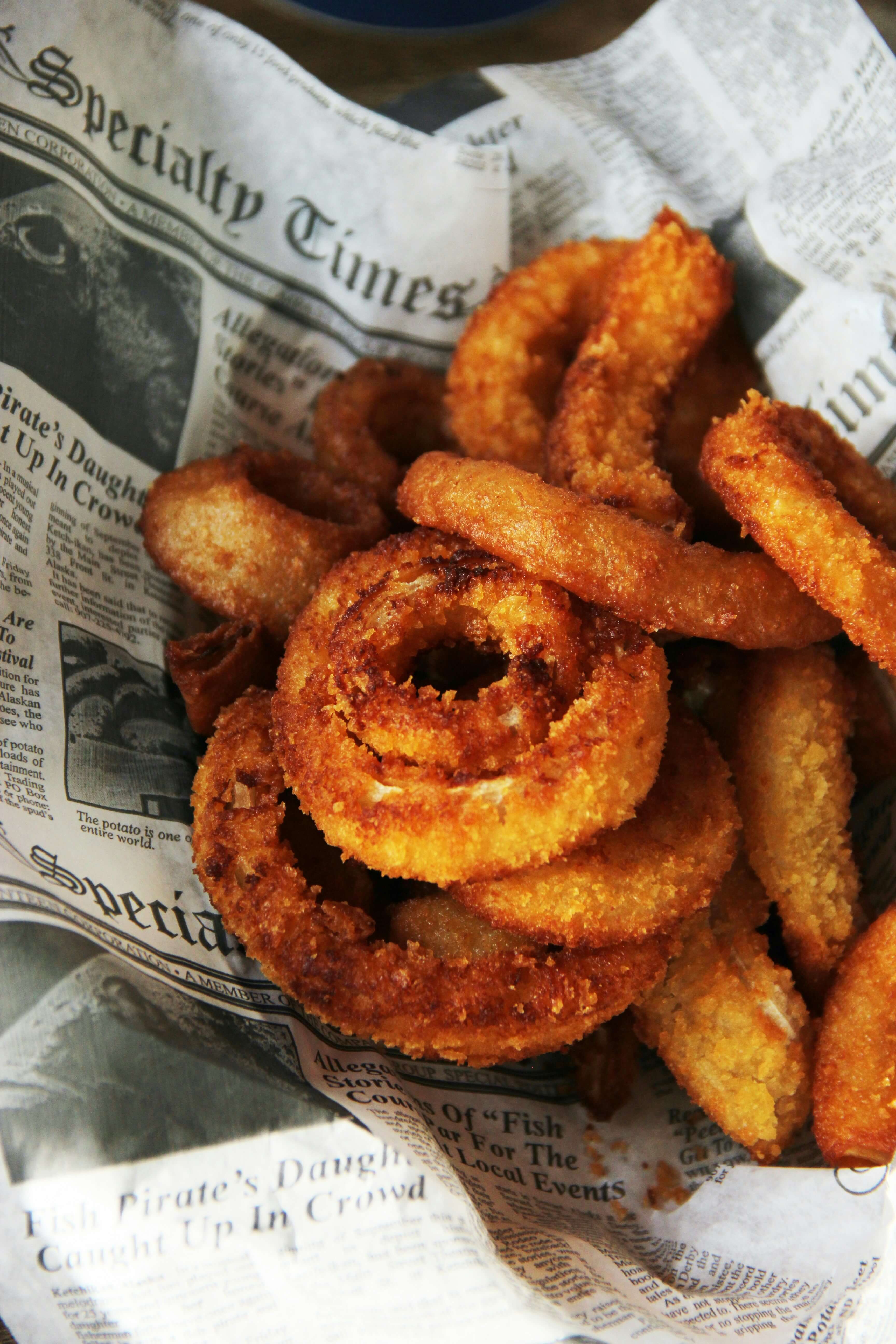 A portion of onion rings